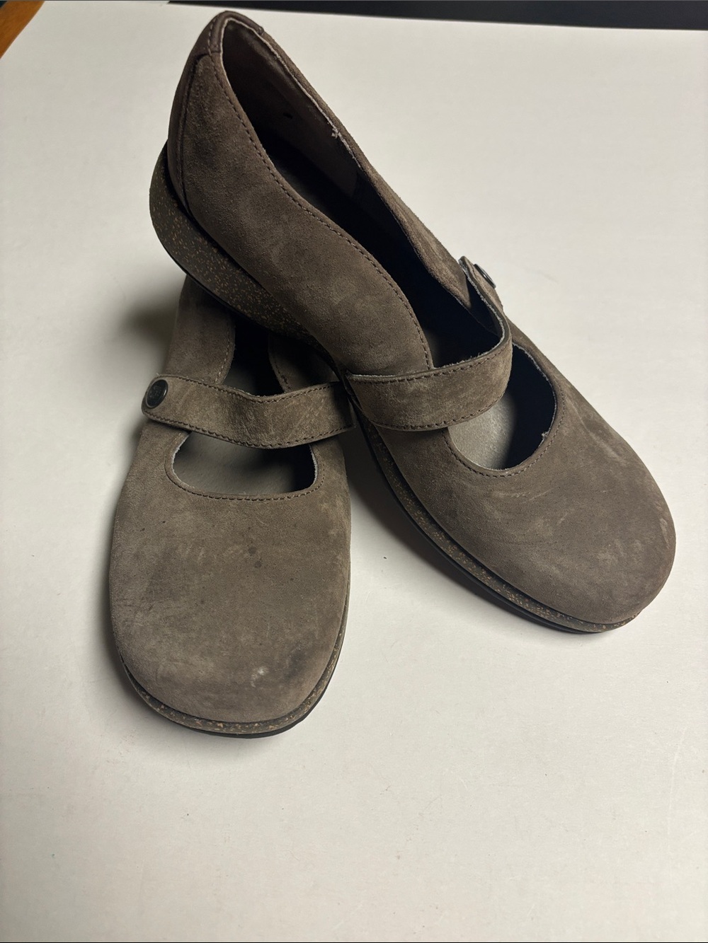 Teva Women's Mary Jane Flats in Taupe Suede